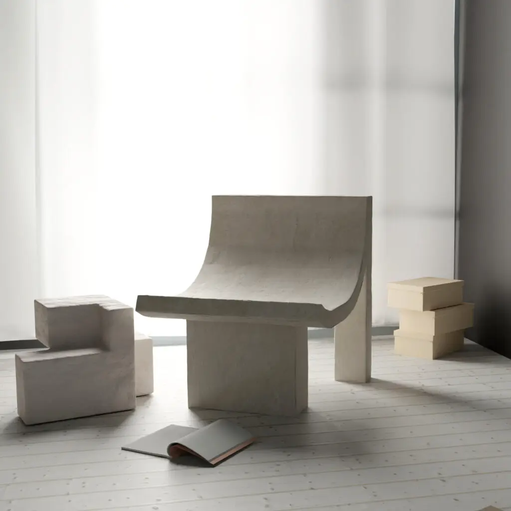 Slope chair, Block I sidetable