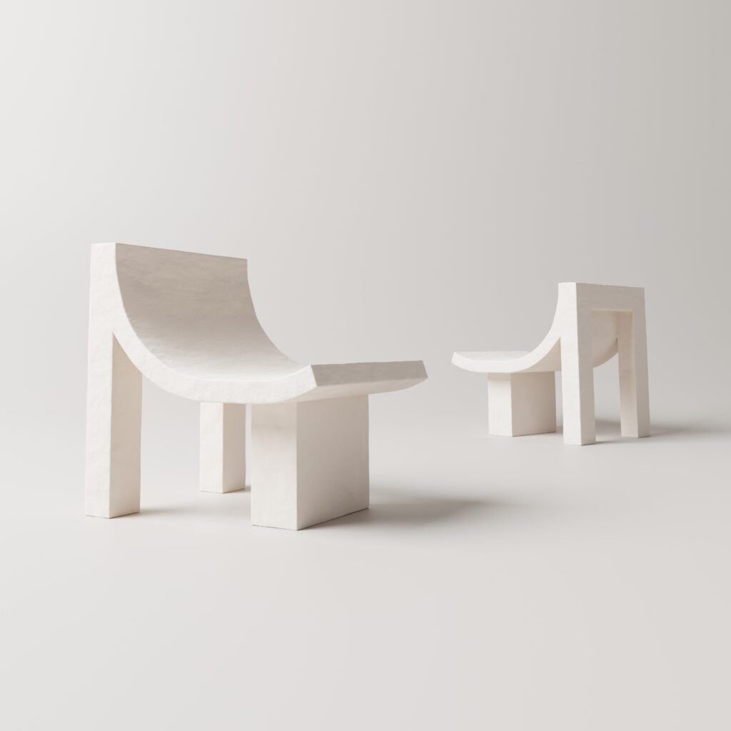 Slope plaster chair