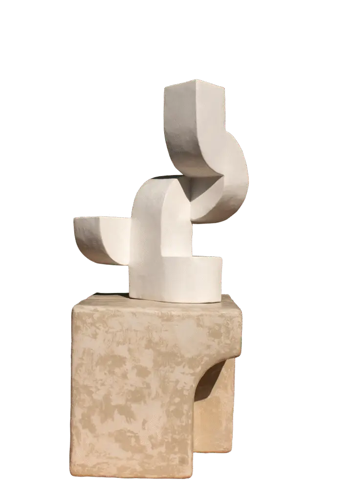 Continuous sculpture in white
