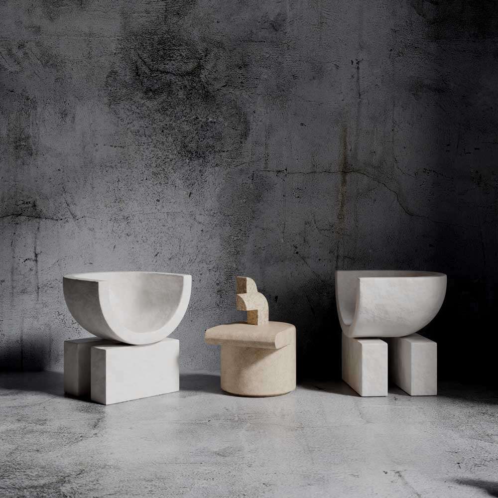On-blocks chair